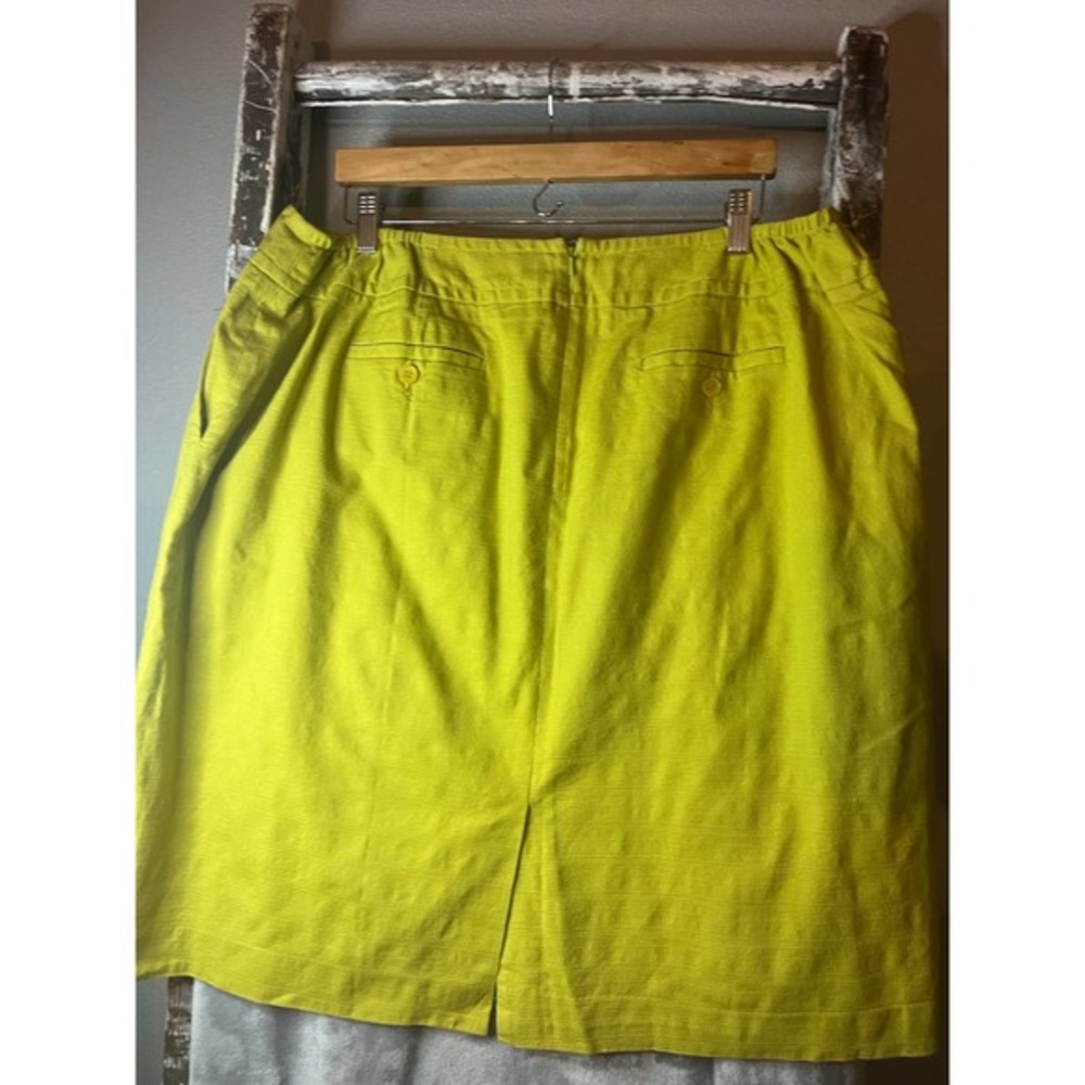 Talbots Bright lime green Skirt - Picture 6 of 8